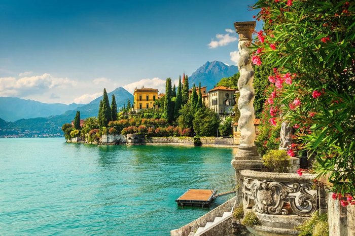 Luxury hotel on Lake Como with private waterfront access
